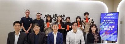 金鷹校友陳梧桐親頒獎學金 勉勵同學設定目標 持之以恆